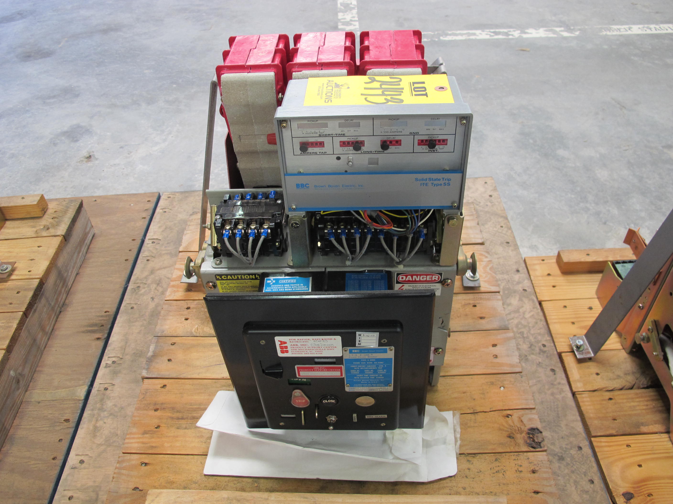 BREAKER, CIRCUIT TYPE, 50-225 AMP RATING, 3 POLE, K600S KIND. WITH SOLID STATE TRIP DEVICE SS3, LT/IT, PART NUMBER 609901T503N. . COMPLETE PART NUMBER C1525-7773-131-01(00)(01)(18)(40), PART # C1525-7773-131-01 (W-44) LOADING & HANDLING FEE $15-